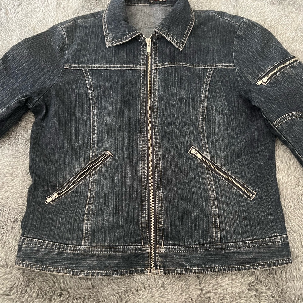 Dalia Black Denim Jacket